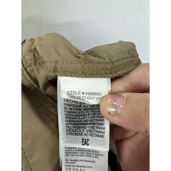 Marmot Ginny Shorts Womens 12 Khaki Tan Button Pockets Nylon Cotton Stretch - Picture 4 of 9